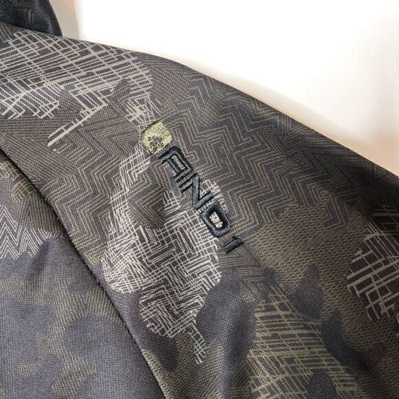 And 1 Black Green Brown Camo Hooded Sweatshirt - Picture 10 of 13